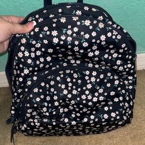 Floral Black Backpack